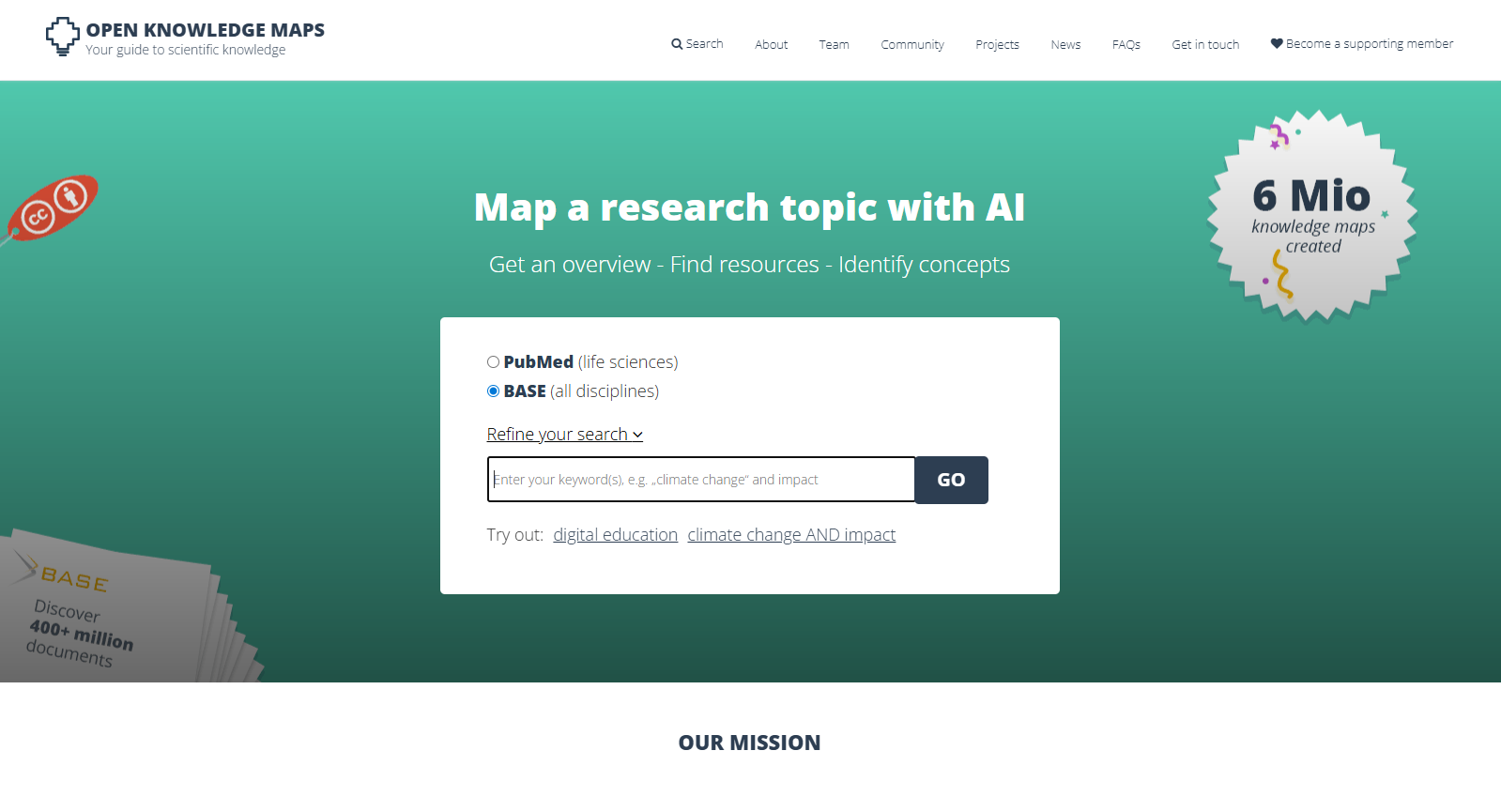 open knowledge maps