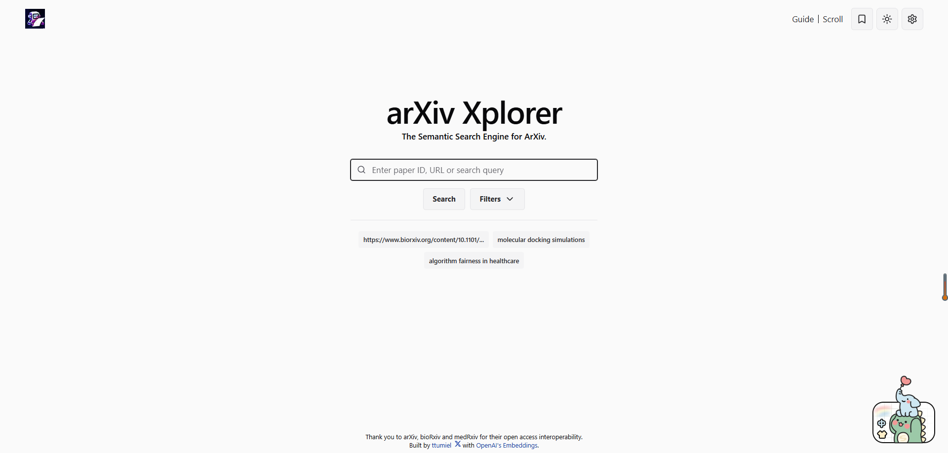 arxiv Xplorer
