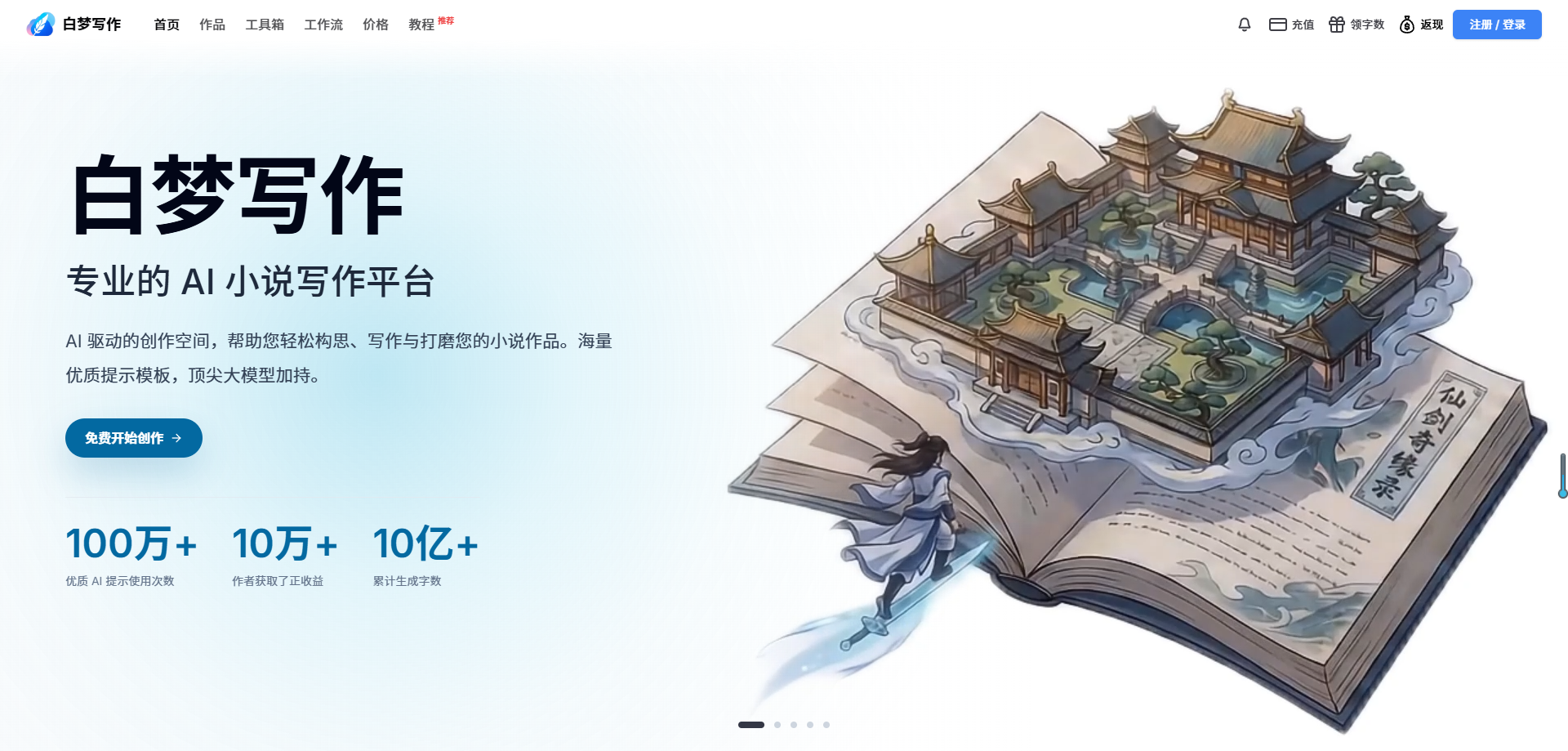 白梦写作
