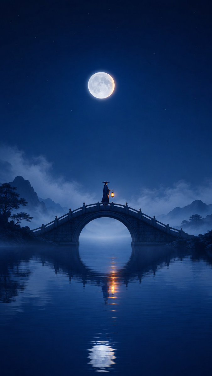 东方月影桥梁美学海报设计