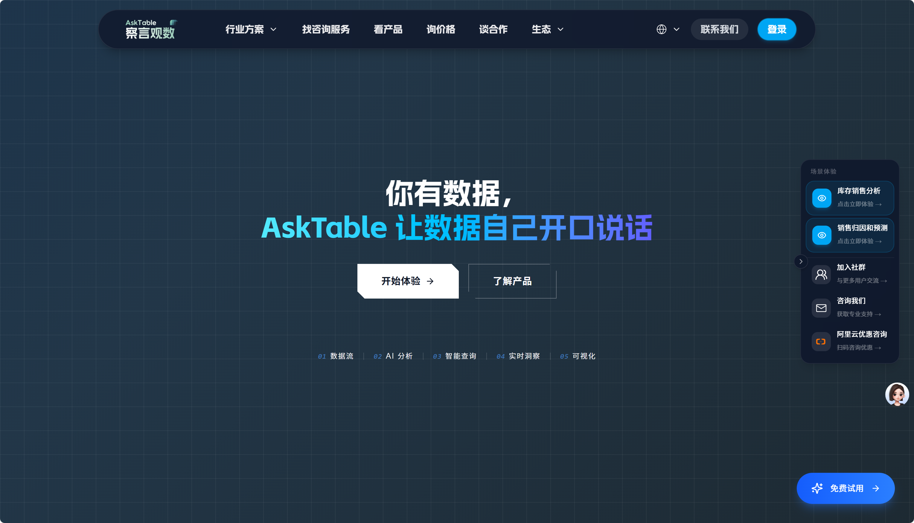 察言观数AskTable